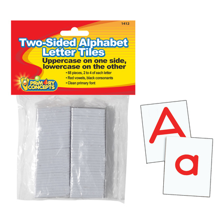 PRIMARY CONCEPTS Two-Sided Alphabet Letter Tiles 1412